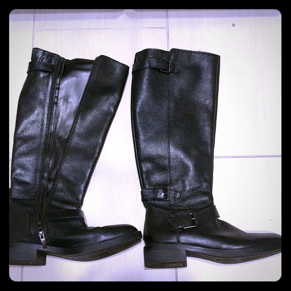 Leather boots